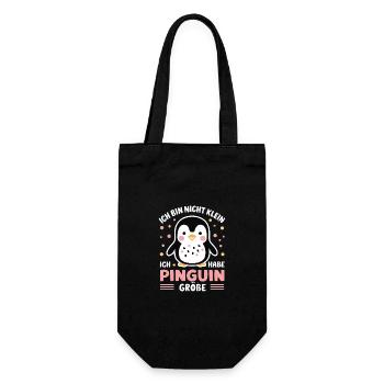 Pinguin Zwergpinguine Kaiserpinguin - Geschenkbeutel für Flaschen - Schwarz - Vorne