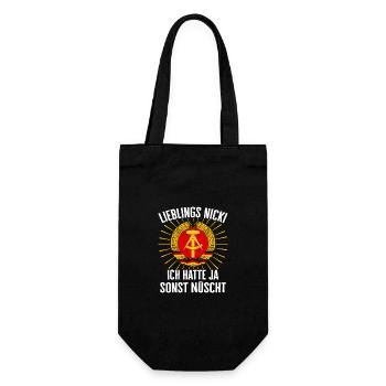 East Germany East East East GDR Home Eastern Bloc - Gift Bag for Bottles - black - Front