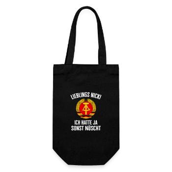 East Germany East East East GDR Home Eastern Bloc - Gift Bag for Bottles - black - Front