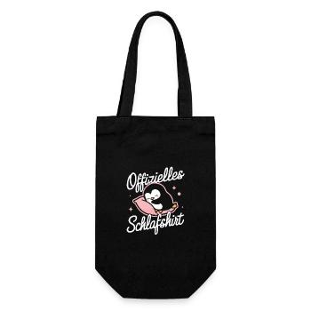 Pinguin Zwergpinguine Kaiserpinguin - Geschenkbeutel für Flaschen - Schwarz - Vorne