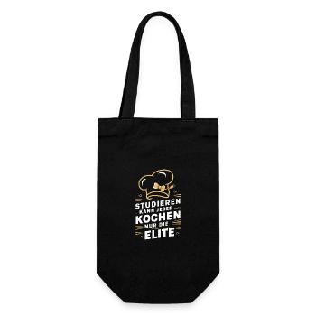 Chef cuisinier - Sac à bouteille - noir - Devant