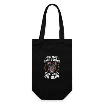 Dogs Cane Corso Italiano Dog - Gift Bag for Bottles - black - Front