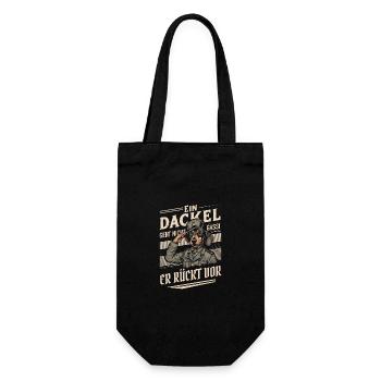 Teckel Teckel Chien Chiens - Sac à bouteille - noir - Devant