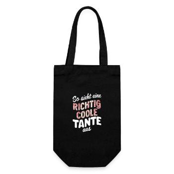 Aunt Aunts Family Godmother - Gift Bag for Bottles - black - Front