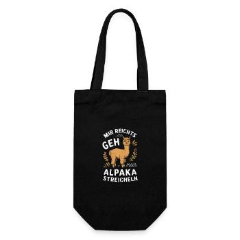Alpaga Lama Alpagas Animal - Sac à bouteille - noir - Devant