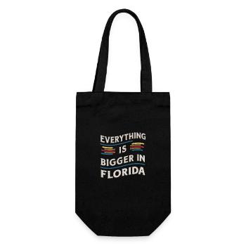 Florida, USA, America, Seed - Gift Bag for Bottles - black - Front