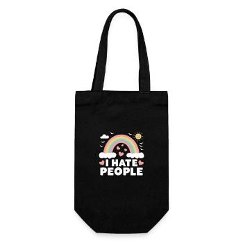 Drôle, sarcasme, humour sarcastique, ironie - Sac à bouteille - noir - Devant