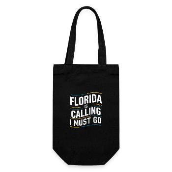Florida, USA, America, Seed - Gift Bag for Bottles - black - Front
