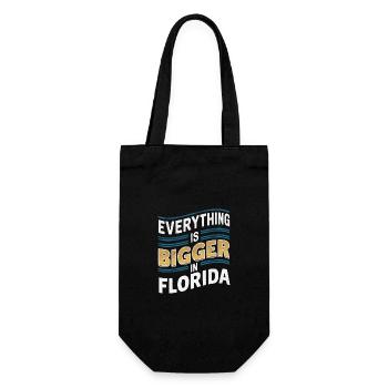 Florida, USA, America, Seed - Gift Bag for Bottles - black - Front