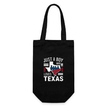 Texas State Texaner Texas - Geschenkbeutel für Flaschen - Schwarz - Vorne