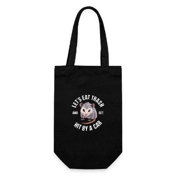 Opossum Possum Animal - Gift Bag for Bottles - black - Front
