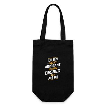 Sarcasme Ironie Drôle Paroles sarcastiques - Sac à bouteille - noir - Devant