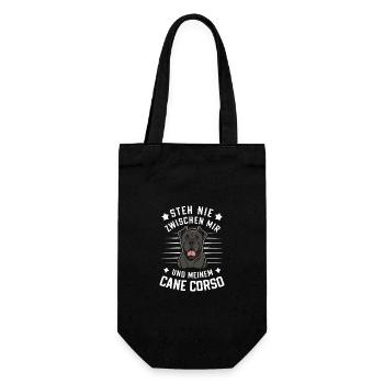 Dogs Cane Corso Italiano Dog - Gift Bag for Bottles - black - Front
