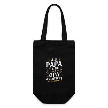 Papa Papa Fête des Pères - Sac à bouteille - noir - Devant