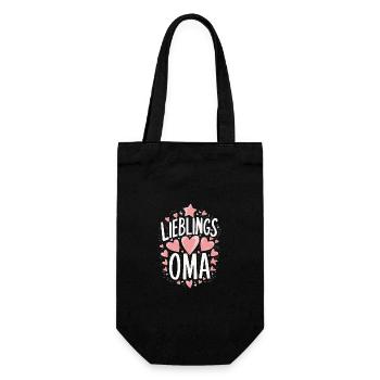 Grandma Grandma Grandparents Mother's Day Family - Gift Bag for Bottles - black - Front