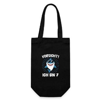 Birthday Gift 7 Years Children's Birthday - Gift Bag for Bottles - black - Front