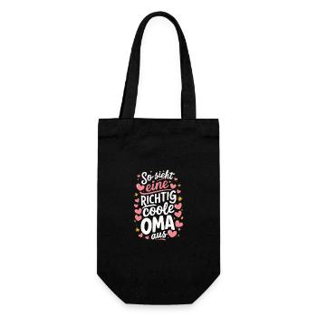 Grandma Grandma Grandparents Mother's Day Family - Gift Bag for Bottles - black - Front