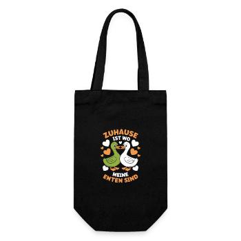 Mallard, Duck Birds, Duck, Dark Duck, Bird - Gift Bag for Bottles - black - Front