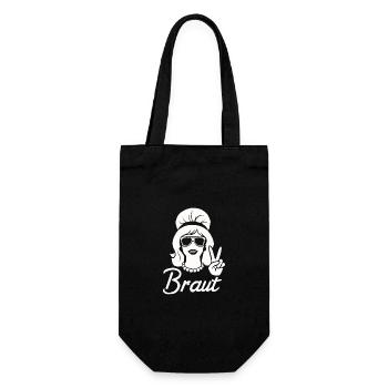 Bachelorette Party Wedding Bridesmaid - Gift Bag for Bottles - black - Front