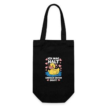 Mallard, Duck Birds, Duck, Dark Duck, Bird - Gift Bag for Bottles - black - Front