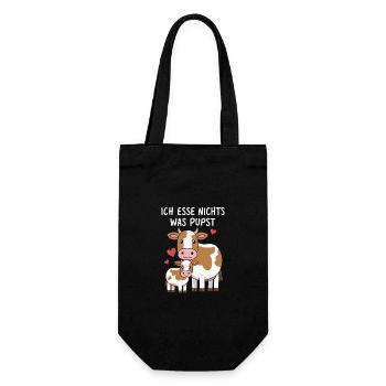 Végétarien Végétalien Bien-être animal Droits des animaux Veggie - Sac à bouteille - noir - Devant