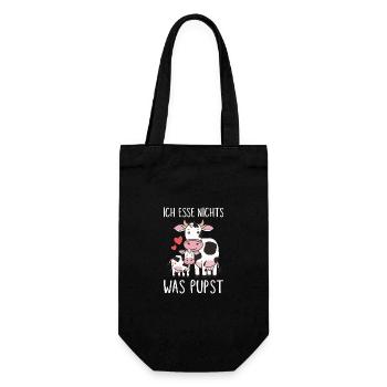 Végétarien Végétalien Bien-être animal Droits des animaux Veggie - Sac à bouteille - noir - Devant