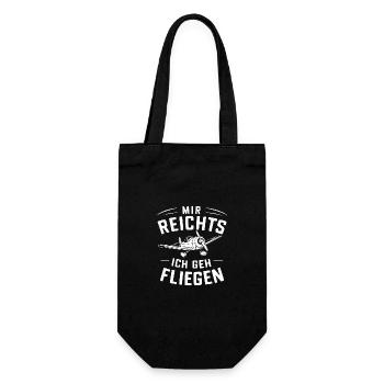 Pilot Pilots Airplane Flying Aviation - Gift Bag for Bottles - black - Front