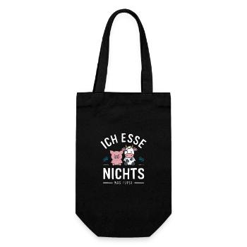 Végétarien Végétalien Bien-être animal Droits des animaux Veggie - Sac à bouteille - noir - Devant