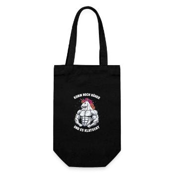 Unicorn Unicorns Mythical Creatures Mystical - Gift Bag for Bottles - black - Front