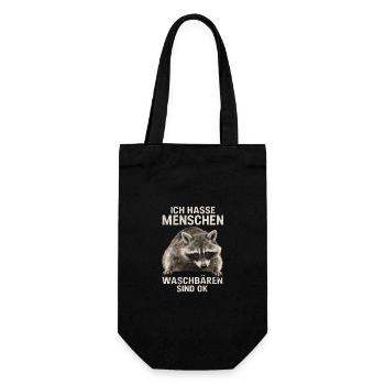 Raton laveur Animal Barbade Raton laveur - Sac à bouteille - noir - Devant