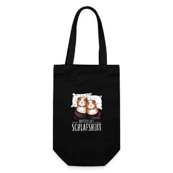 Guinea Pig Shorthair Longhair Crested Dogs - Gift Bag for Bottles - black - Front