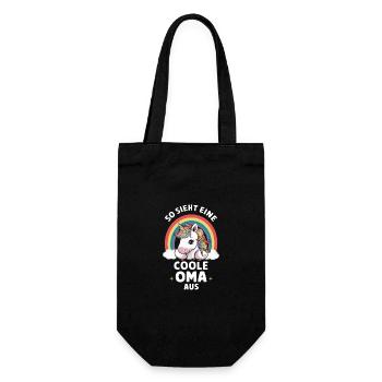 Mamie Grand-mère Grands-parents Fête des mères Famille - Sac à bouteille - noir - Devant