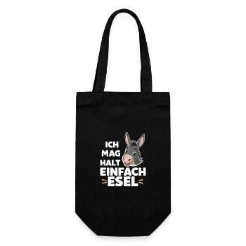 Donkey Donkey Mule Muli - Gift Bag for Bottles - black - Front
