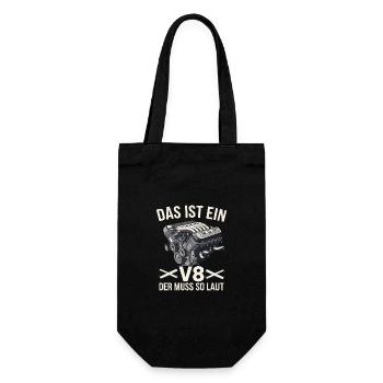 Moteur V8 8 cylindre cylindrée tuner de voiture de réglage - Sac à bouteille - noir - Devant