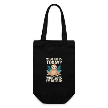 Retirees Retirement Pension Retirement - Gift Bag for Bottles - black - Front