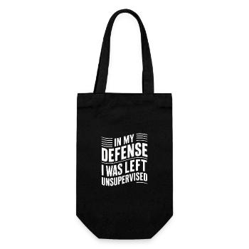 Funny, sarcasm, sarcastic humor, irony - Gift Bag for Bottles - black - Front
