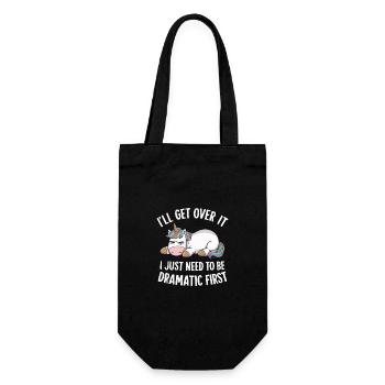 Funny, sarcasm, sarcastic humor, irony - Gift Bag for Bottles - black - Front