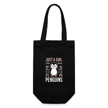 Penguin Penguins Animal - Gift Bag for Bottles - black - Front