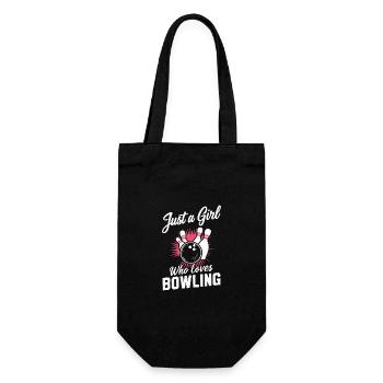 Bowling Bowler Pin Ball Bowling Ball - Gift Bag for Bottles - black - Front