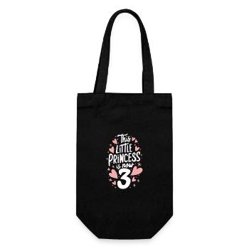 Gift 3 years birthday boy - Gift Bag for Bottles - black - Front