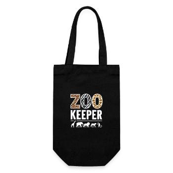 Zoo Animals Zookeeper - Gift Bag for Bottles - black - Front