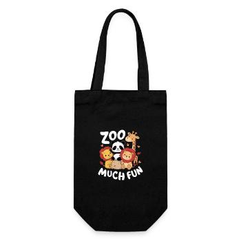 Zoo Animals Zookeeper - Gift Bag for Bottles - black - Front