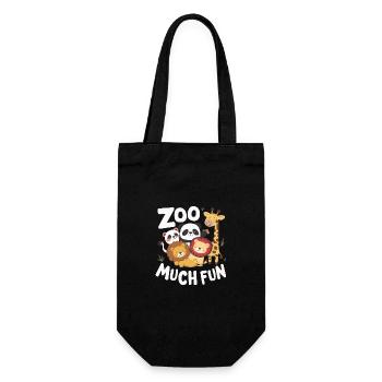 Zoo Animals Zookeeper - Gift Bag for Bottles - black - Front