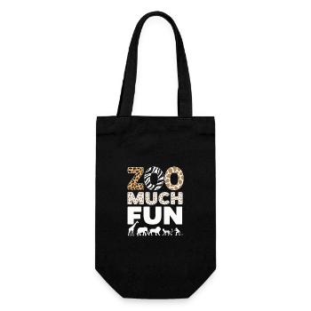 Zoo Animals Zookeeper - Gift Bag for Bottles - black - Front