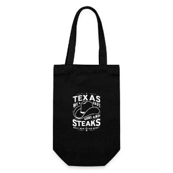 Texas State Texaner Texas - Geschenkbeutel für Flaschen - Schwarz - Vorne