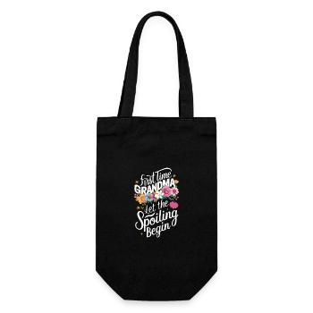 Grandma Grandmother Mother's Day Family - Gift Bag for Bottles - black - Front