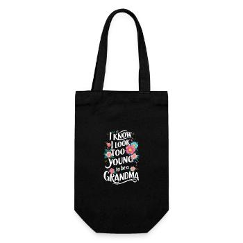 Grandma Grandmother Mother's Day Family - Gift Bag for Bottles - black - Front
