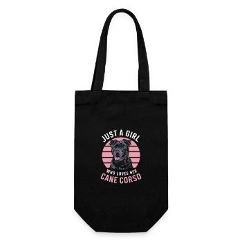 Cane Corso Dog - Gift Bag for Bottles - black - Front