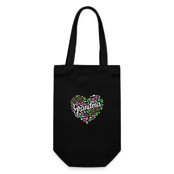 Grandma Grandmother Mother's Day Family - Gift Bag for Bottles - black - Front