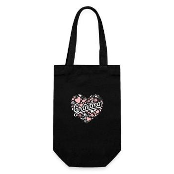Grandma Grandmother Mother's Day Family - Gift Bag for Bottles - black - Front